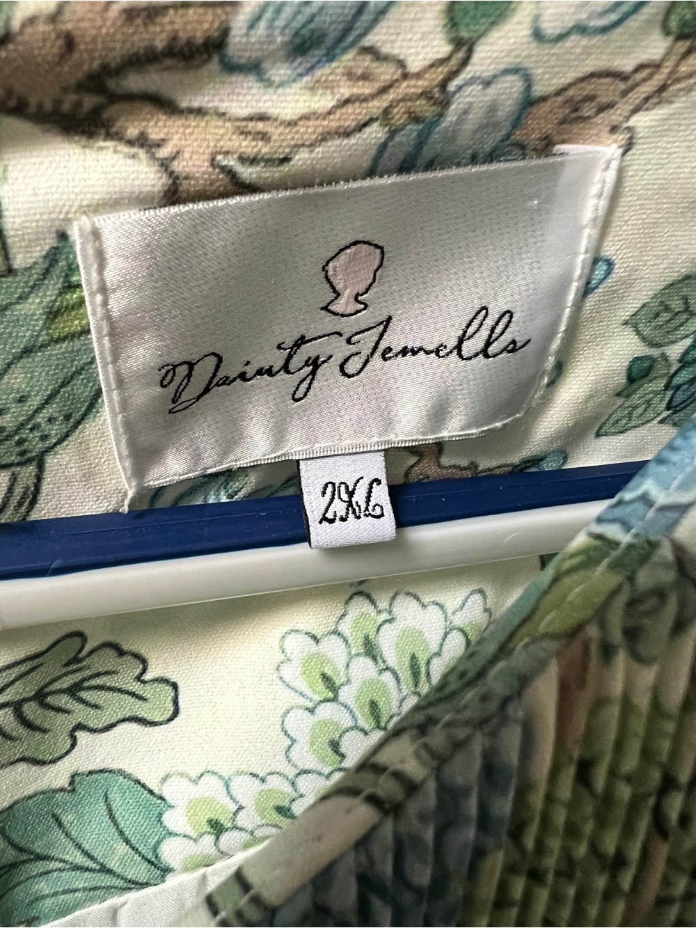 Dainty Jewells Floral Maxi Dress in Blue, Green & Cream - Picture 3 of 4